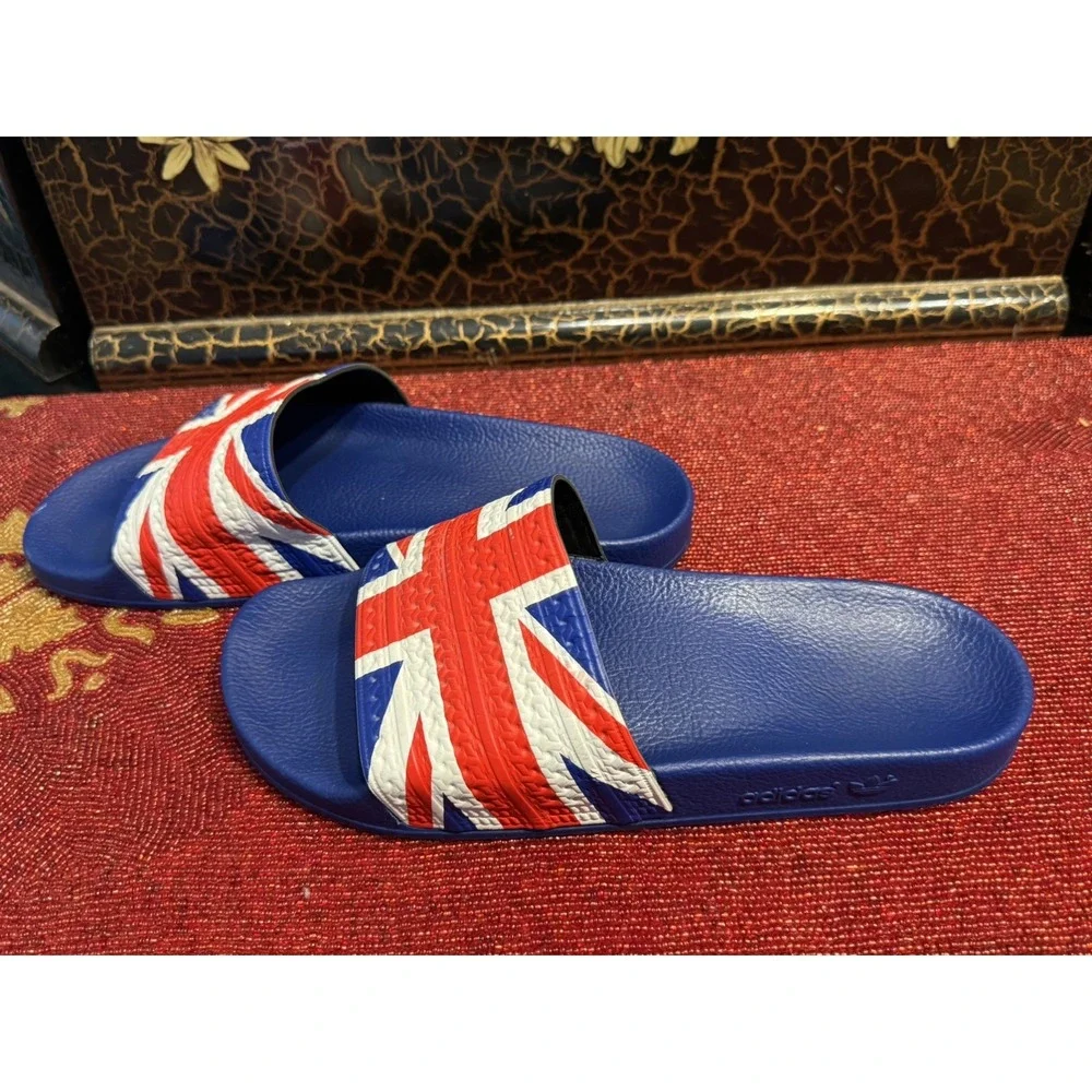Adidas x Originals Adilette England UK Flag Slides Sandals Men Size 9